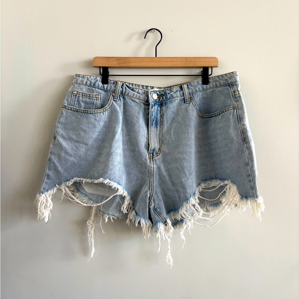 Missguided Distressed Denim Shorts